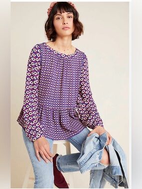 Maeve Anthropologie Boho Blouse